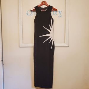 Joseph Ribkoff Full Length B+W Dress